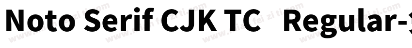 Noto Serif CJK TC   Regular字体转换